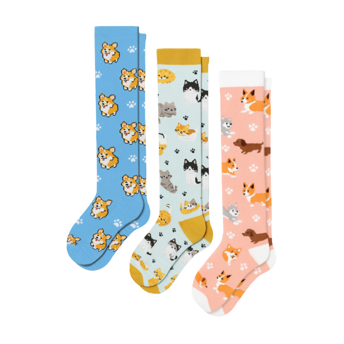 Animal Compression Socks Bundle 3-Pack