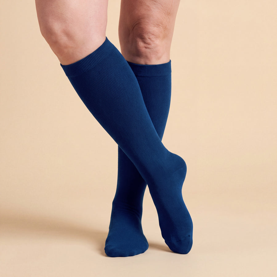 Blue Compression Socks
