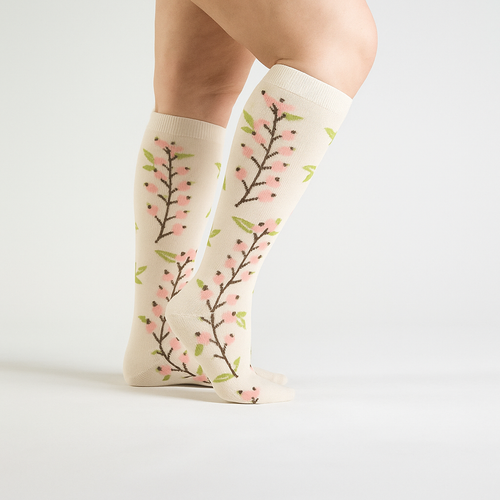 Cherry Branch Compression Socks