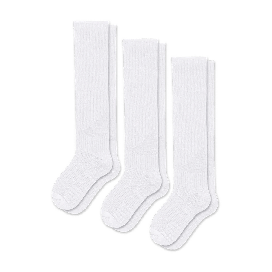 White Compression Socks Bundle 3-Pack